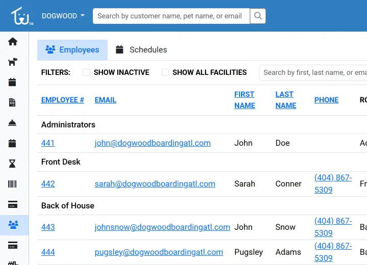 Preview of the Petsoft Application